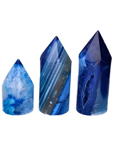 Dyed Blue Agate Generator Cylinder...