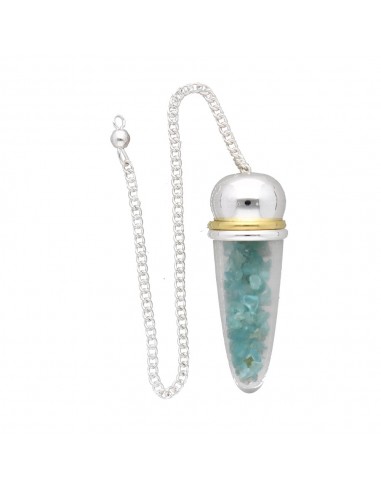 Apatite Drop Pendulum with Resin and...