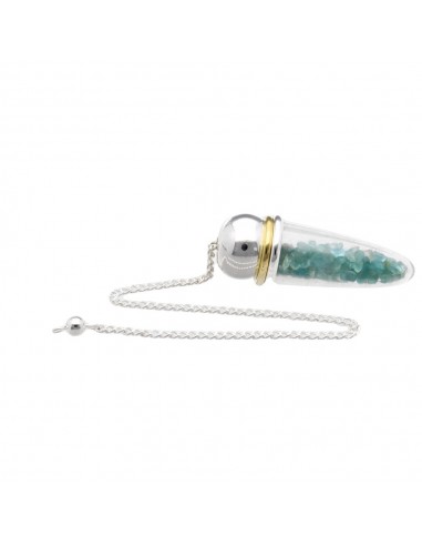 Apatite Drop Pendulum with Resin and...