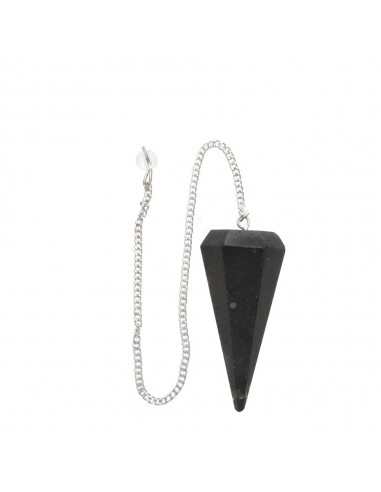 Black Agate Faceted Pendulum (FAC30)