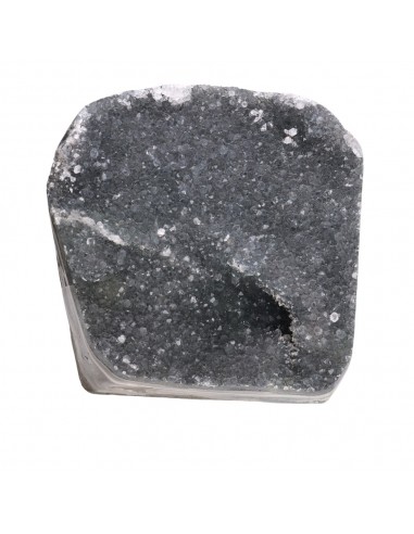 Druse en améthyste avec base plate...