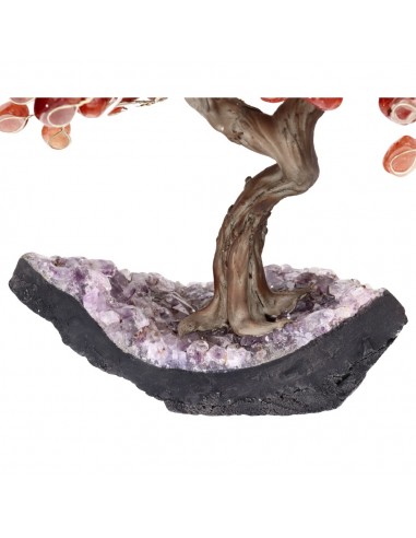 Arbre moyen en cornaline avec base en...