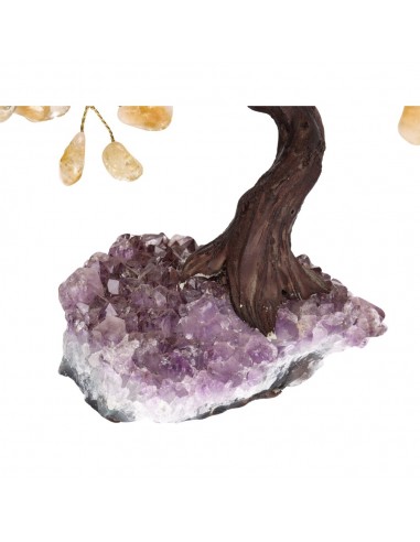 Medium Citrine Tree with Amethyst...