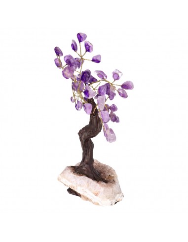 Petit arbre en améthyste avec base en...