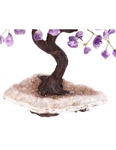 Petit arbre en améthyste avec base en...