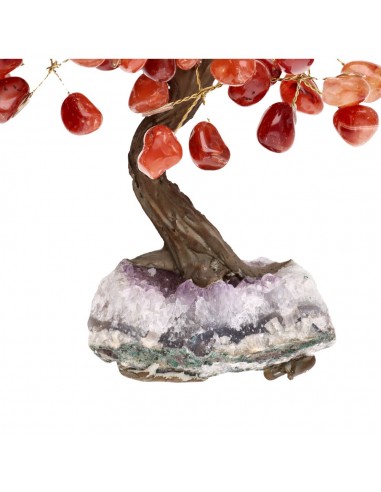 Petit arbre en cornaline avec base en...