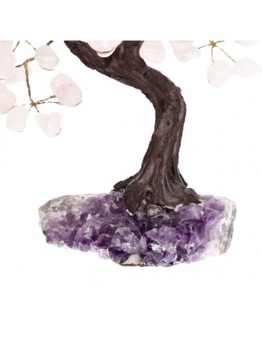 Small Rose Quartz Tree with Amethyst...
