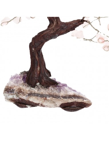 Small Rose Quartz Tree with Amethyst...