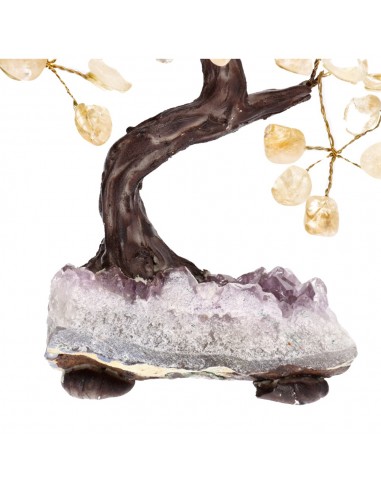 Petit arbre en citrine avec base en...