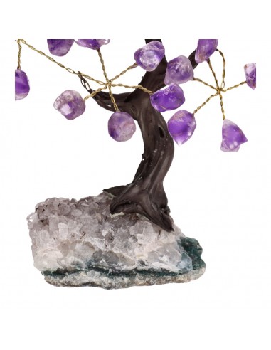 Mini-arbre d'améthyste avec base de...