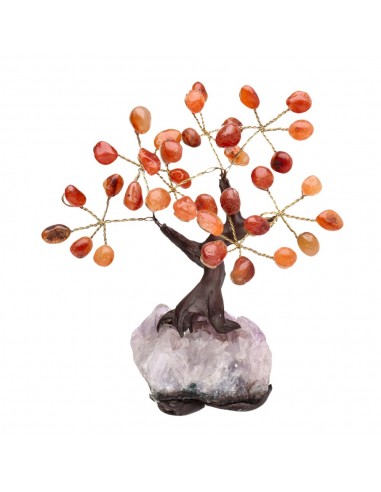 Mini Carnelian Tree with Amethyst...