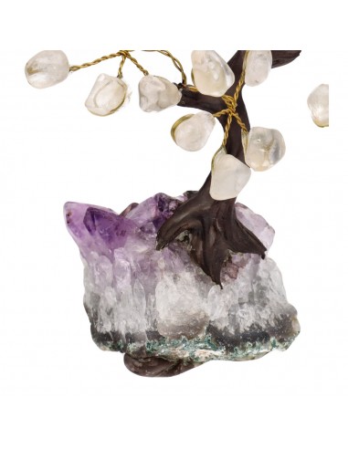 Mini Quartz Tree with Amethyst Druse...
