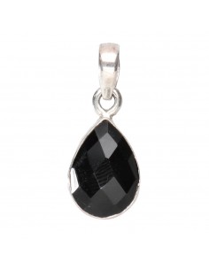 Pendentif Onyx facetté -...