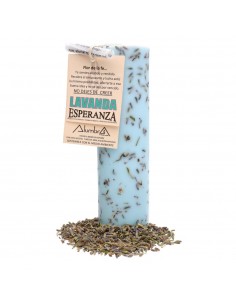 Vela Artesanal con Lavanda...
