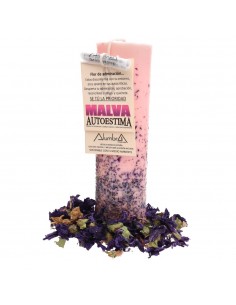 Vela Artesanal con Malva -...