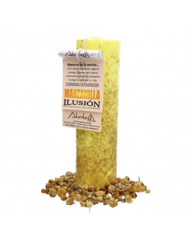 Vela Artesanal con Manzanilla - Ilusión