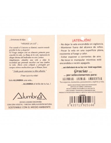 Vela Artesanal con Laurel - Suerte