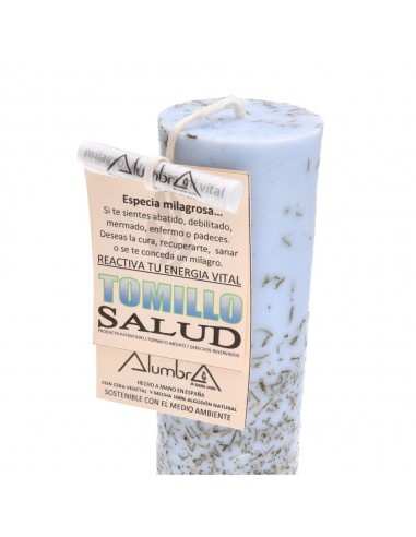 Vela Artesanal con Tomillo - Salud