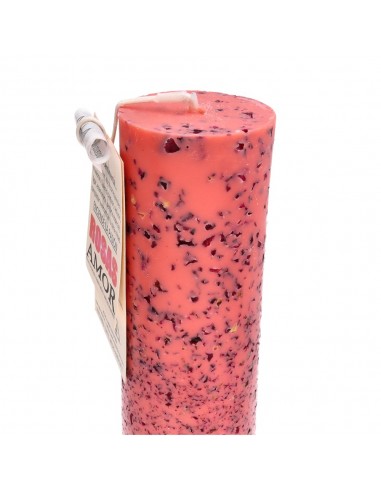 Vela Artesanal con Rosas - Amor