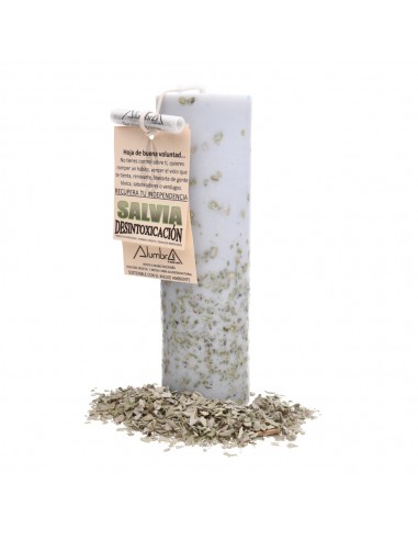 Vela Artesanal con Salvia -...