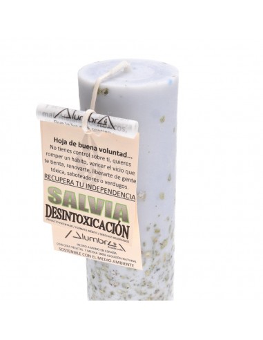 Vela Artesanal con Salvia -...
