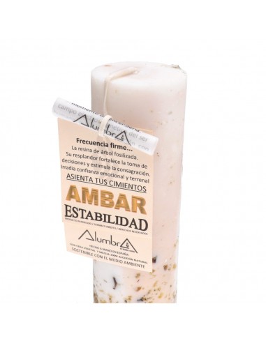 Vela Artesanal con Ámbar - Estabilidad