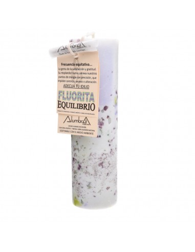 Vela Artesanal con Fluorita - Equilibrio