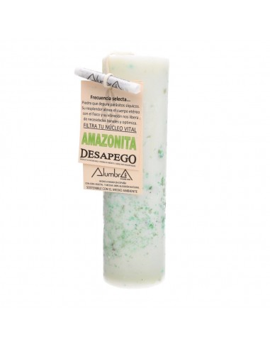 Vela Artesanal con Amazonita - Desapego