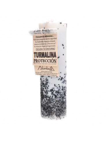 Protection Ritual Candle with Tourmaline