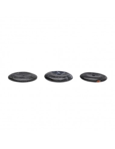 Medium Black Jasper Donut Quality A