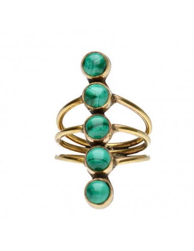 Bronze Ring with Random Mineral -53-