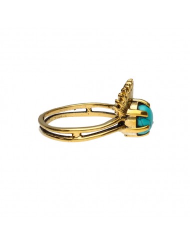 Bronze Ring with Random Mineral -56-