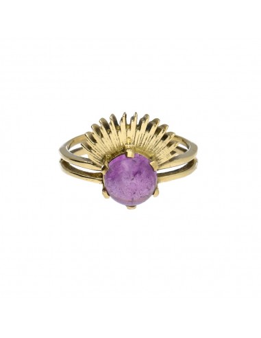 Bronze Ring with Random Mineral -56-