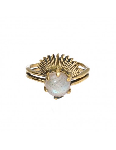 Bronze Ring with Random Mineral -56-