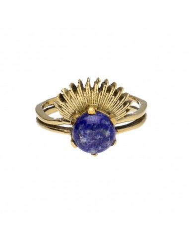 Bronze Ring with Random Mineral -56-