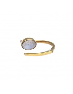 Adjustable Bronze Ring with...