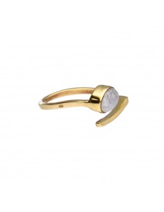 Adjustable Bronze Ring with... 2