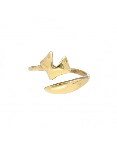 Adjustable Fox Bronze Ring -60-