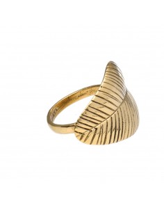 Bronze Leaf Ring -8-
