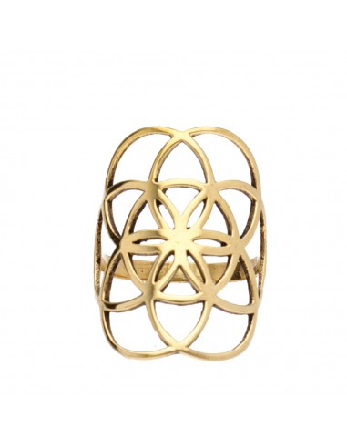 Anillo de Bronce Flor de la Vida -7-