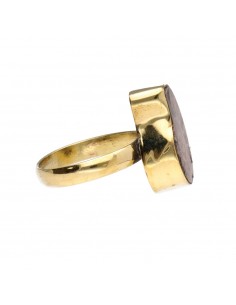 Anel de bronze com amonite... 2