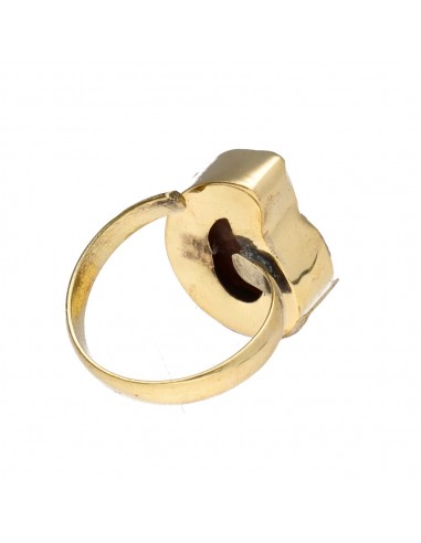 Anel de bronze com amonite -11-