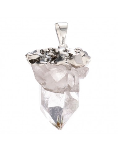 Pendant Druse Quartz in Rough Quartz...