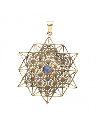 Colgante de Bronce con Mineral -43-