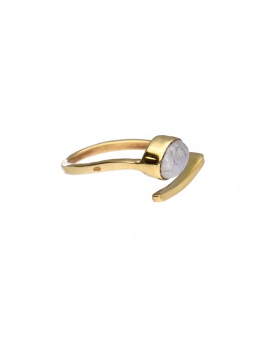 Anel de Bronze com Mineral -18-