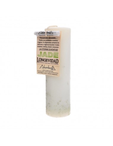 Vela Artesanal con Jade - Longevidad