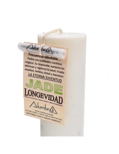 Vela Artesanal con Jade - Longevidad
