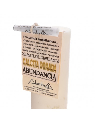 Vela Ritual da Abundância com Calcite...