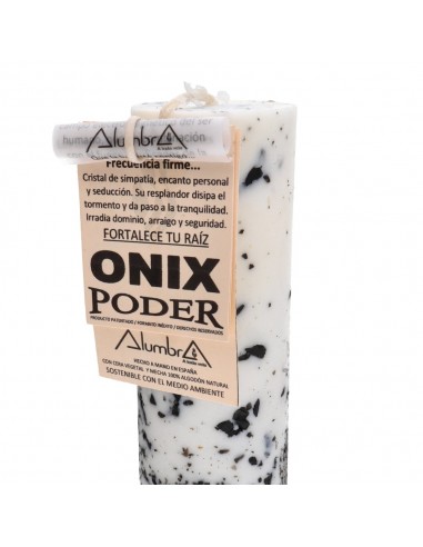 Vela Artesanal con Ónix - Poder