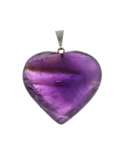Pendentif cœur en améthyste...